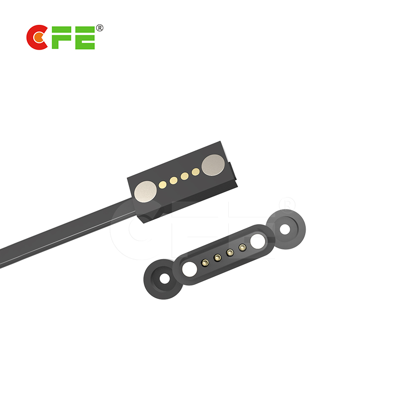 深圳CFE定制_4pin磁吸连接器|防尘防水磁铁转接头|4C磁吸充电